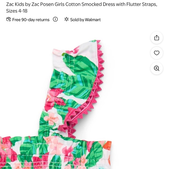 Floral Kids Casual Dress - Picture 4 of 10